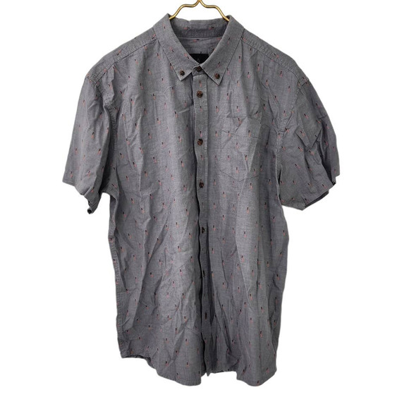 Men's Prana Casual‎ Broderick Outdoor Button Down Outdoor Breathe XLarge Grey - Picture 1 of 8